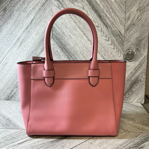 Kate Spade New York Womens Pink Melanie Textured PVC Crossbody Satchel Bag $359 - Picture 3 of 11
